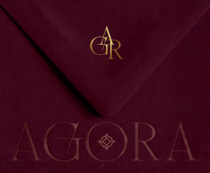 Brand Identity for AGORA · Parisian Wine Bar