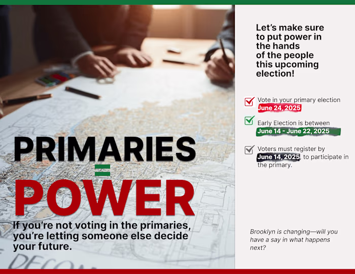 Primary Voter Outreach Flyer