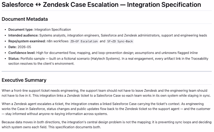 Salesforce ↔ Zendesk Case Escalation