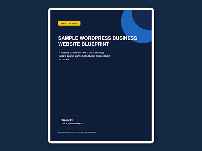 Planned a responsive business website