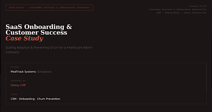 Title is SaaS Onboarding and