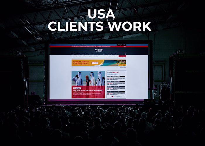 Red Media American Web wireframe