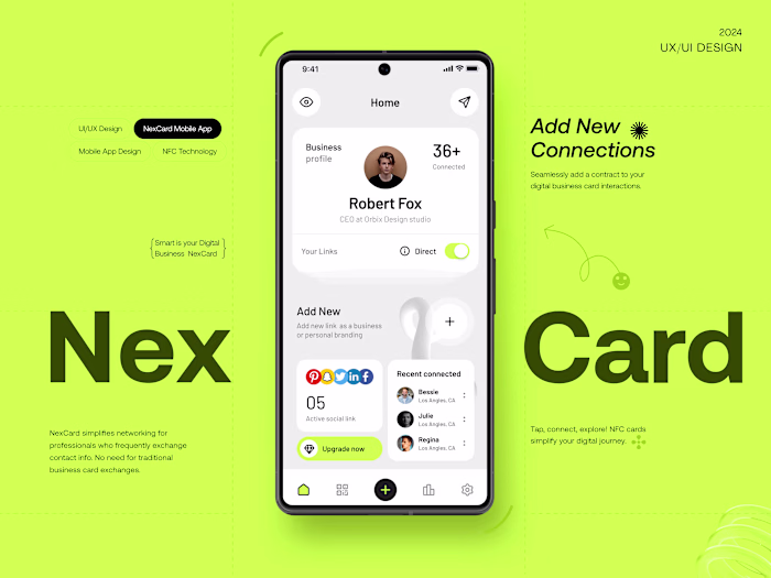 NexCard — Digital Banking Mobile App Design
