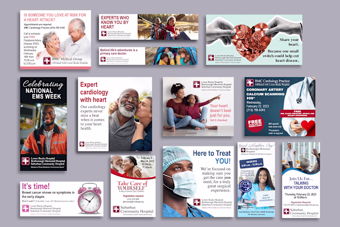 Prime Healthcare Pennsylvania Region Digital & Print Ads
