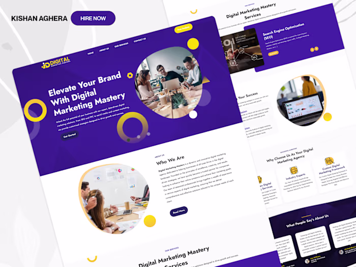 Comprehensive Website Redesign for Digital Marketing Masters