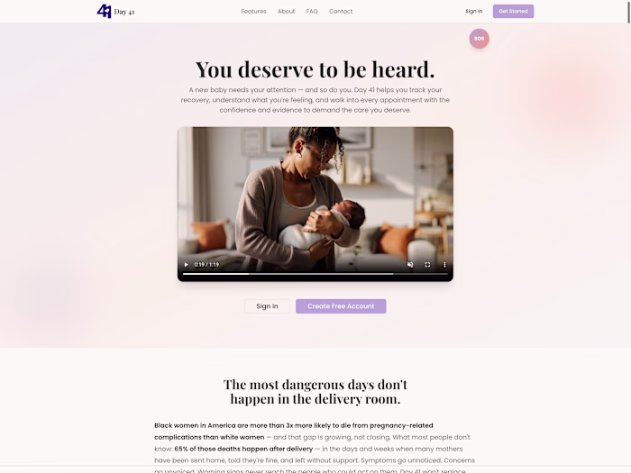 Day41: Postpartum Health App: Logic Architecture & Product Build