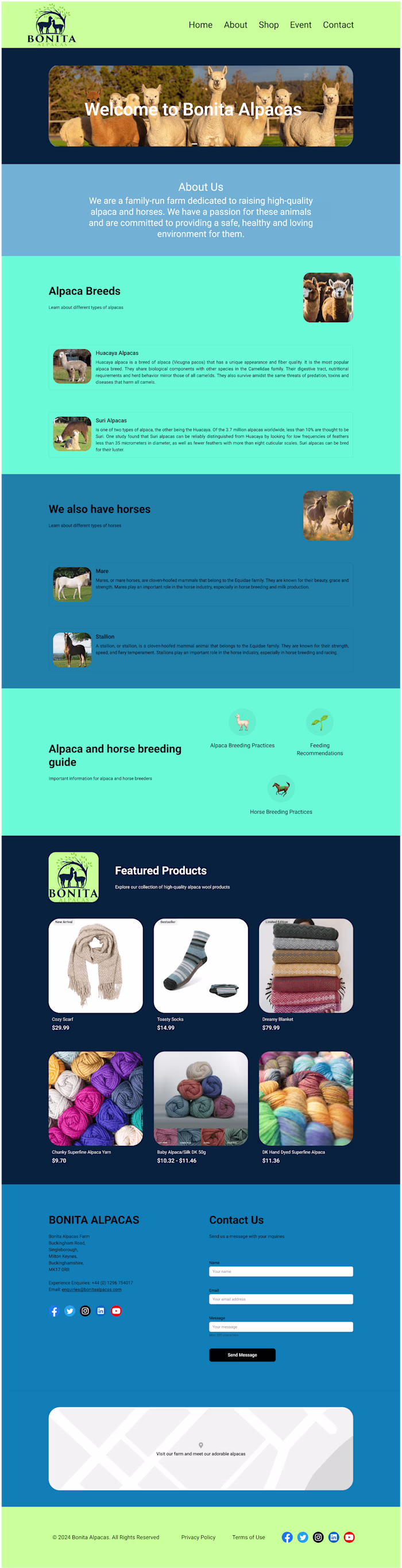 Alpaca Farm Website
