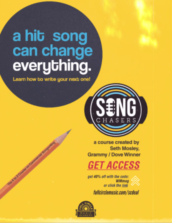 Song Chasers Full Page Clickable Ad For Magazine