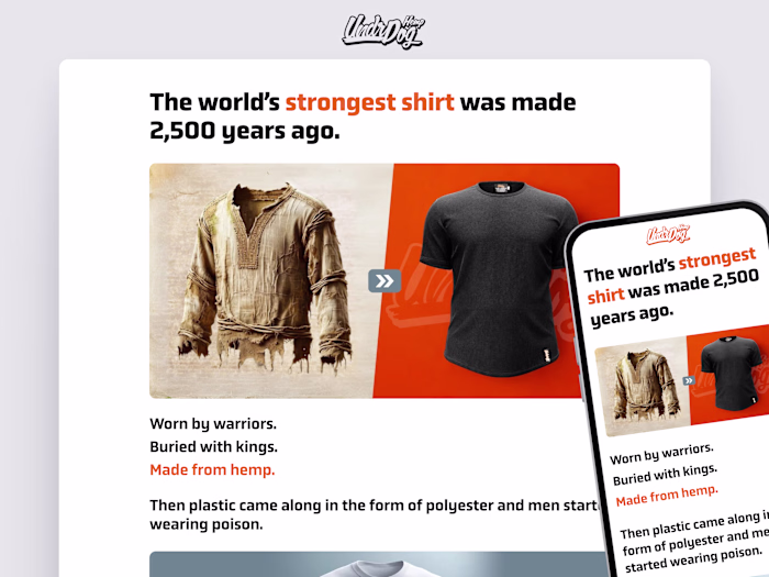 UndrDog Landing Page Design