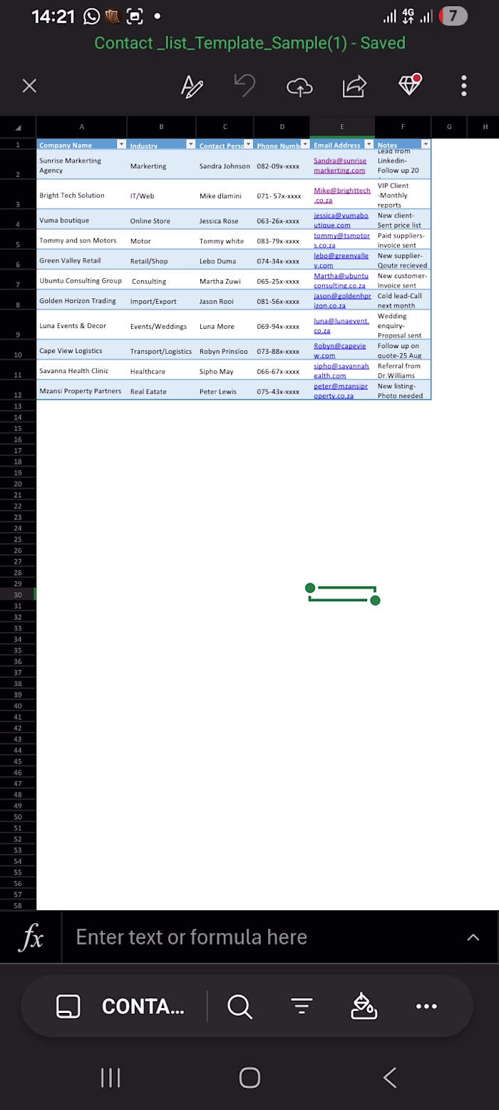 Contact List