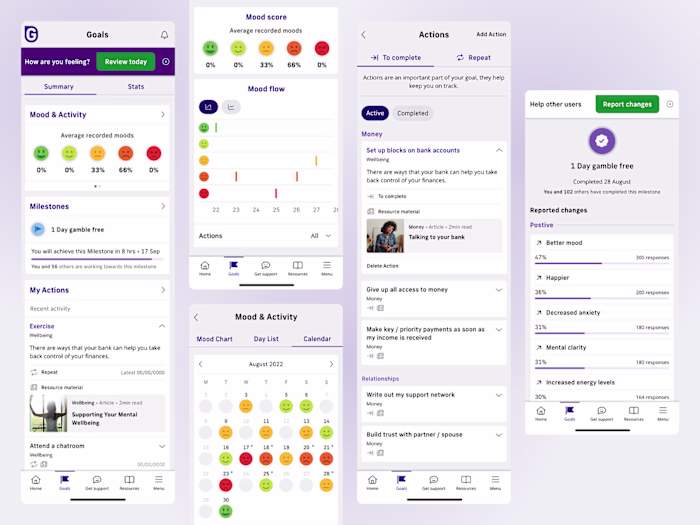 MyGamCare Portal Design for GamCare