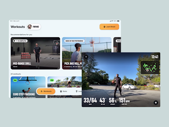 Hoopfit iPad App