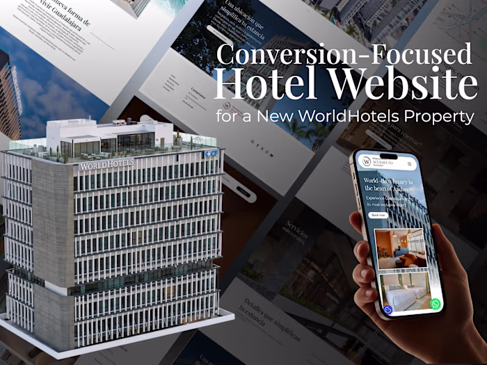 Conversion-Focused Hotel Website for a New WorldHotels Property
