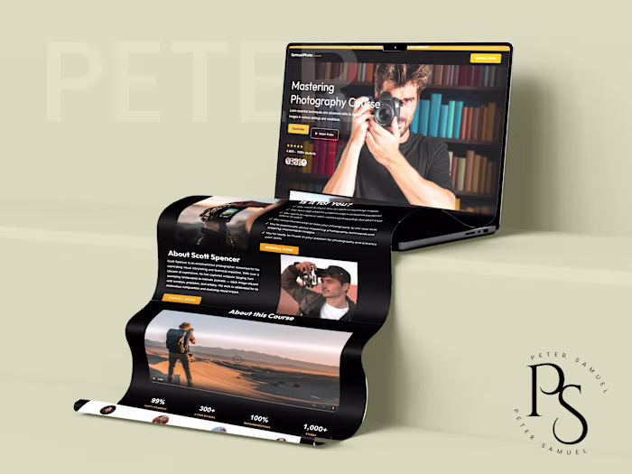 SamuelPhoto — Online Course Sales Page