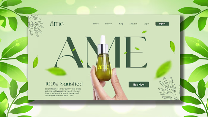Ame Website Layout