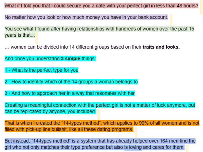 FB AD: 14-Types Method for Dating Success