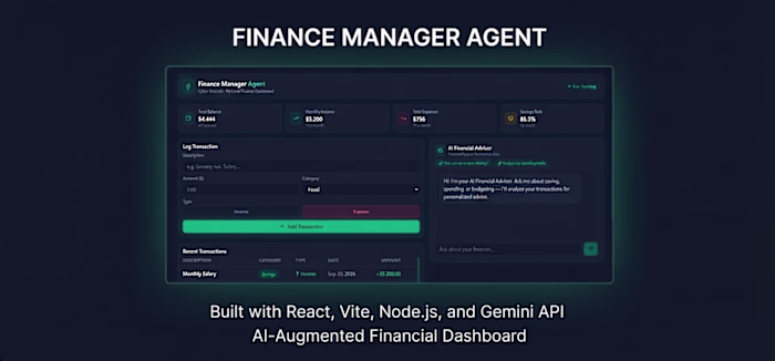 Finance Manager Agent — AI-Powered