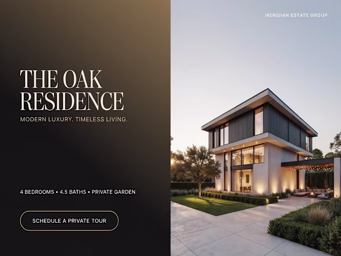 AI-generated luxury real estate campaign
