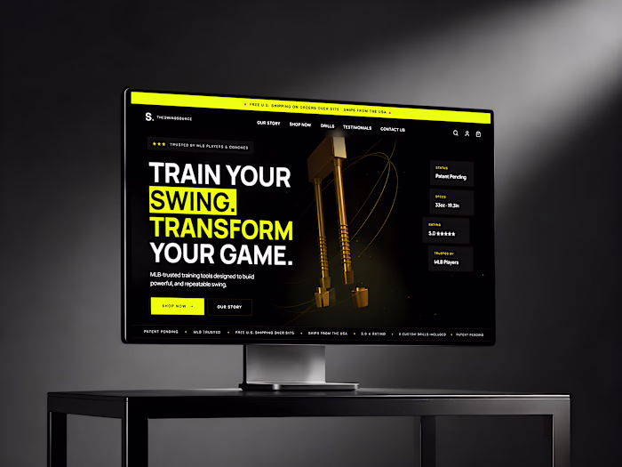The Swing Source High-Performance Product Website