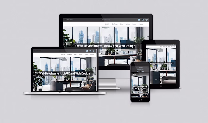 A custom-built full-stack portfolio website