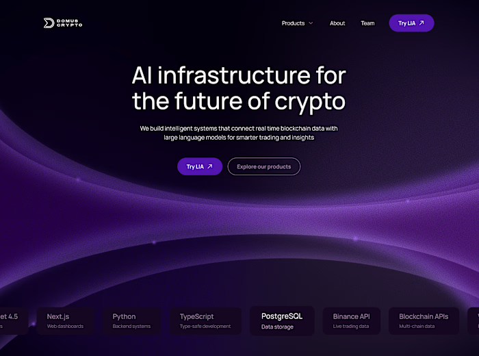 I’m currently working on the design for Domus Crypto, creati...