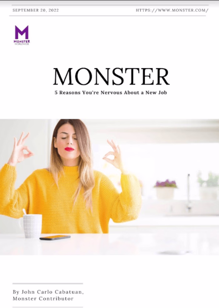 First Day Fears: Understanding New Job Jitters