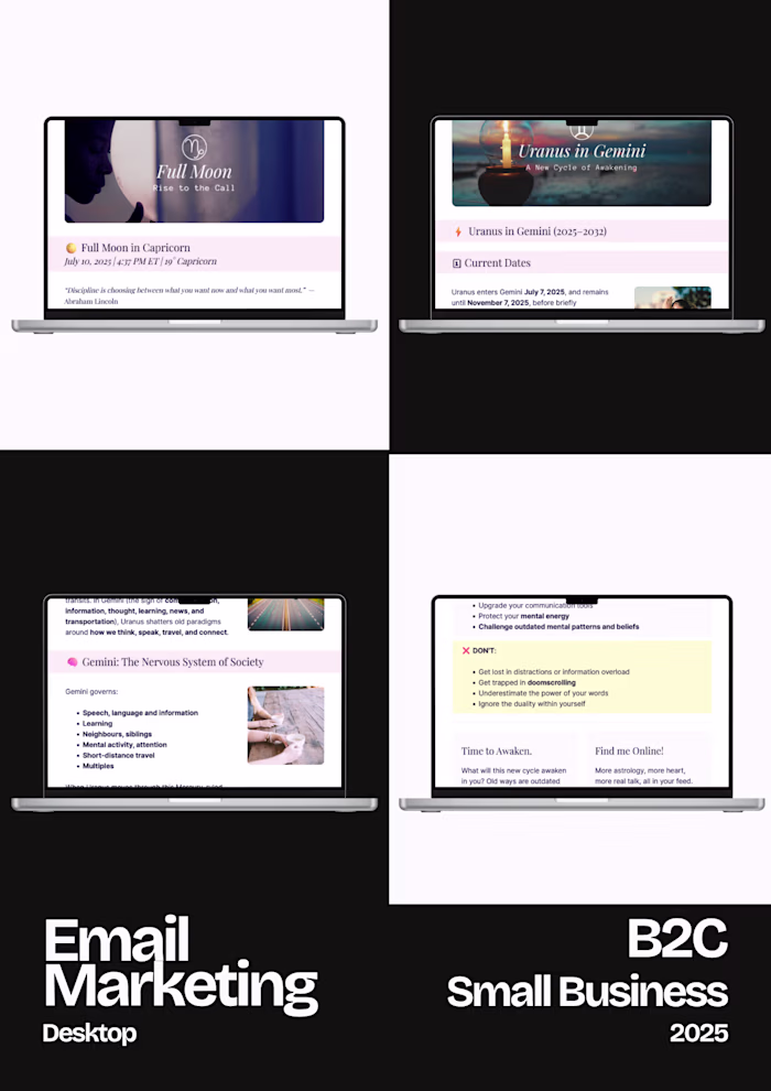 Email Marketing: Desktop Version | B2C Small Business