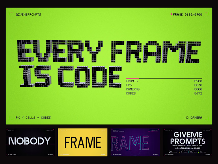 Kinetic Type With Four Custom Alphabets