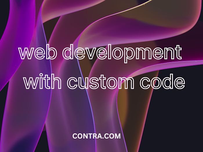 web development with custom code