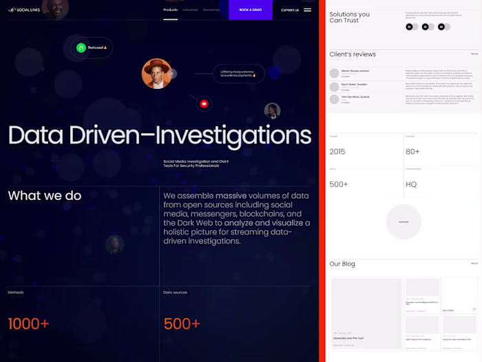 Data Driven–Investigations