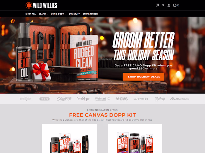 Wild Willies – Figma to Replo Custom Landing Page