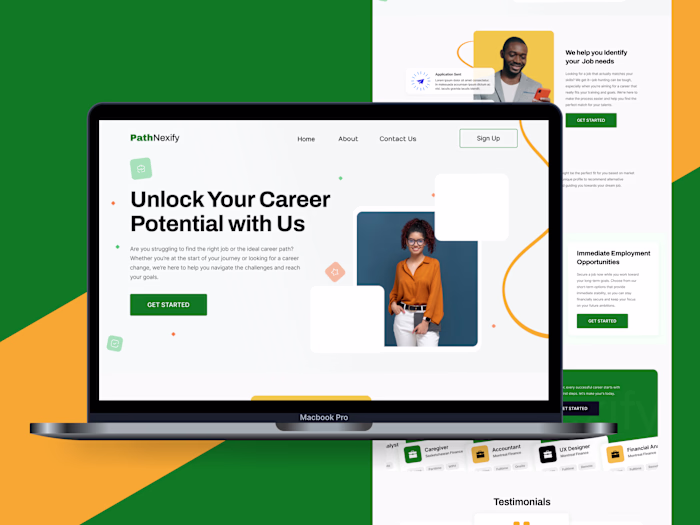 PathNexify Landing Page design