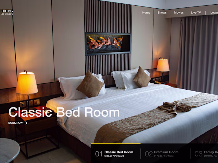 Luxury Hotel Landing Page Carousel - Figma Prototype