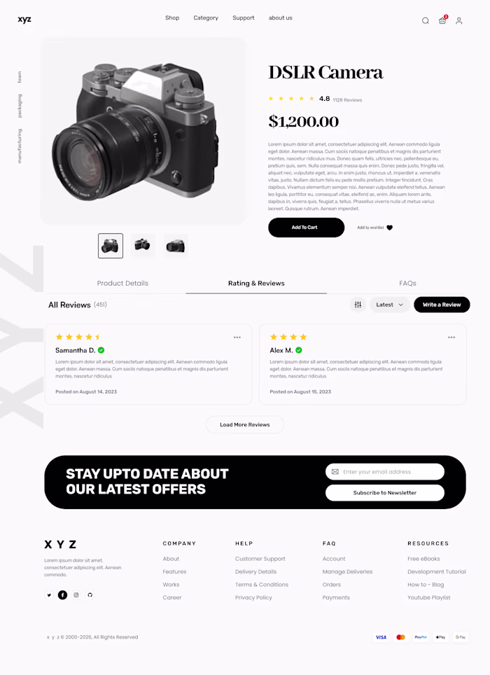 Designed a clean and conversion-focused