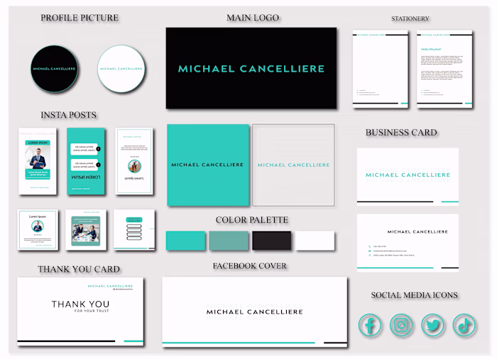 Minimalist & Clean Personal branding