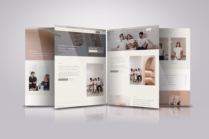 Lucent Dental Framer Website Design