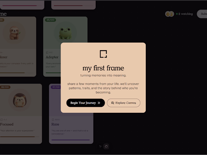 Project Name: First Frame
Live Project