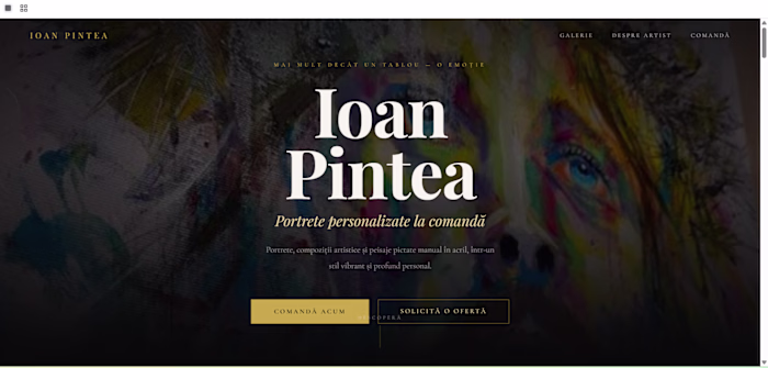 Portrete la Comandă — Artist Portfolio Website