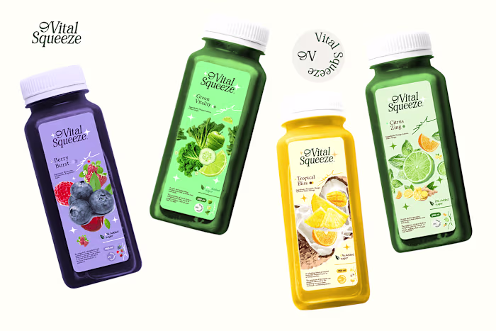 Vital Squeeze Brand identity and packaging design :: Behance