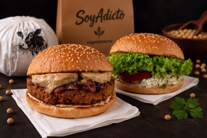 identity · food brand
soyadicto
Soy-based burgers
SoyAdicto