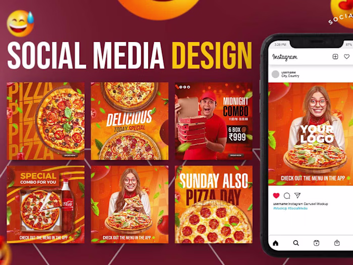 Social Media Design for restaurant 