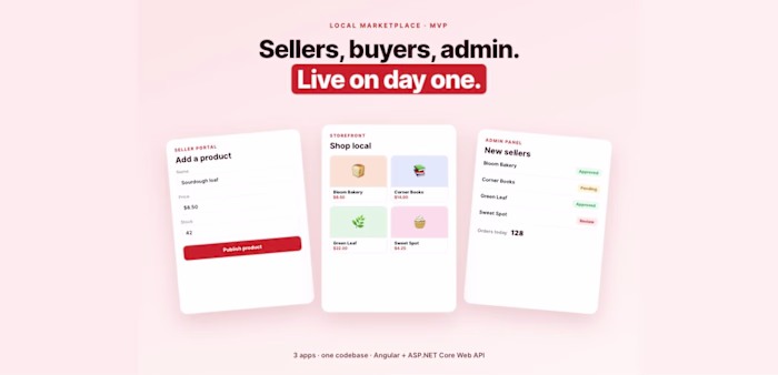 Local Marketplace: Multi-Vendor MVP Built from Scratch