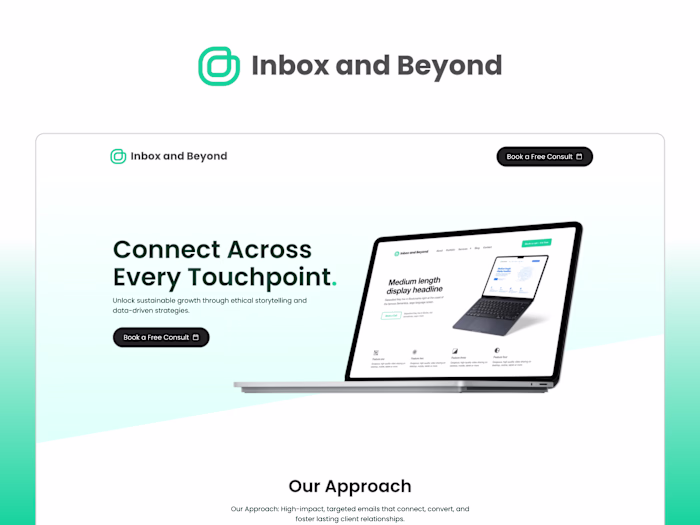 Logo and Single Page Website Design