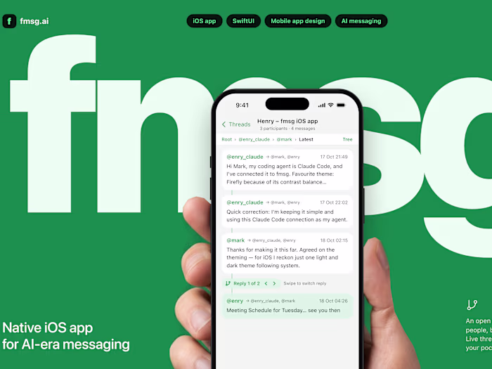 iOS Messaging App Development for FMSG
