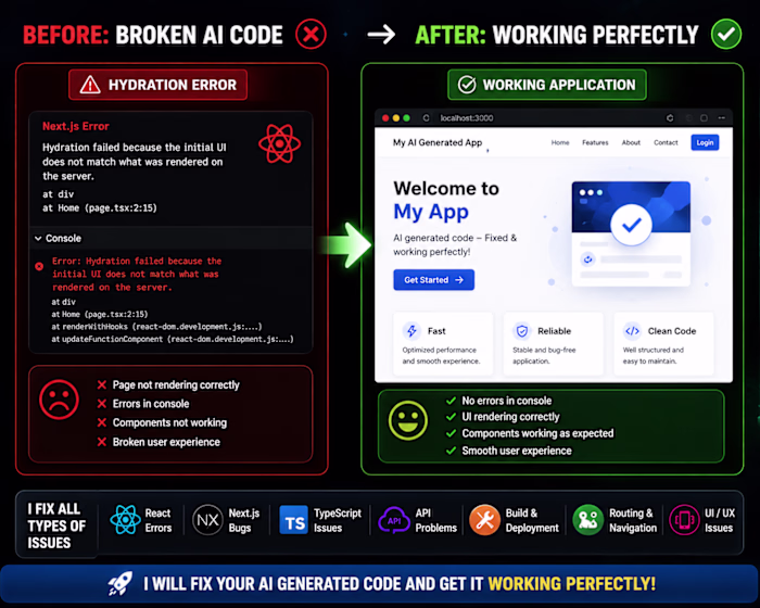 From broken to working. ✅
A