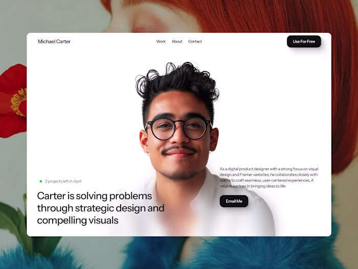 Luzia - Sleek and Modern Portfolio Website