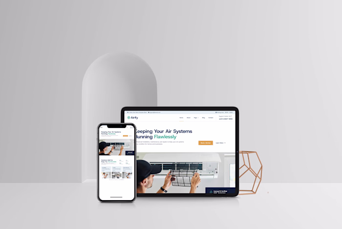 HVAC Service Website Design &