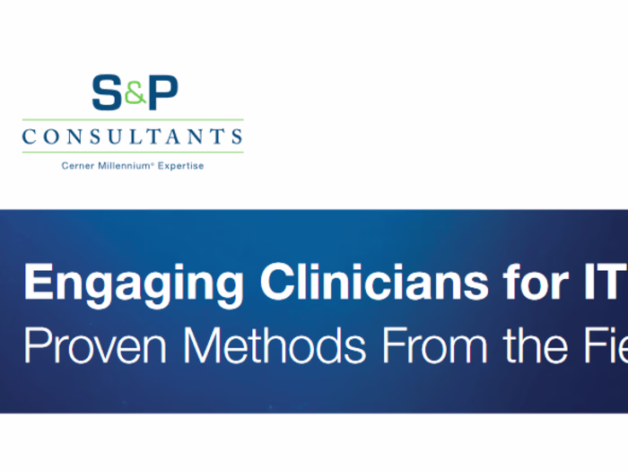 Engaging Clinicians for IT Success