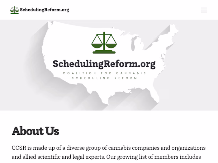 schedulingreform.org - website design and development
