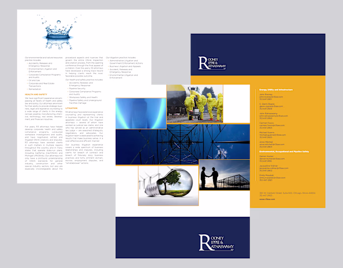 Environmental Law Firm Brochure Design